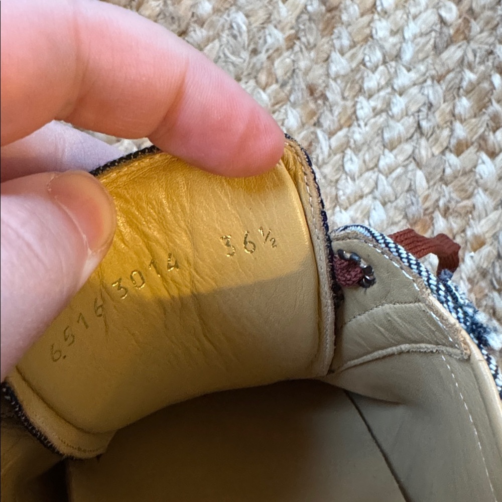Dolce & Gabbana Denim Athletic Sneakers with Brown Laces - Picture 11 of 11
